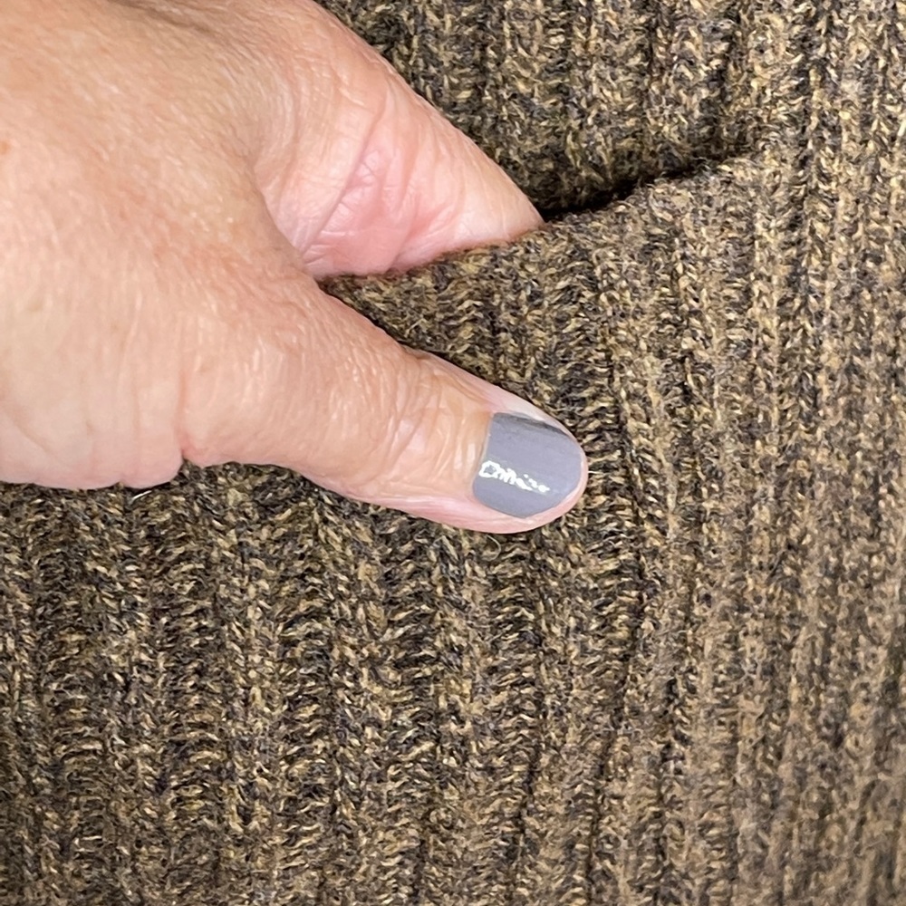 Banana Republic 100% Lambswool and Suede Pocket Cardigan S - Picture 7 of 10